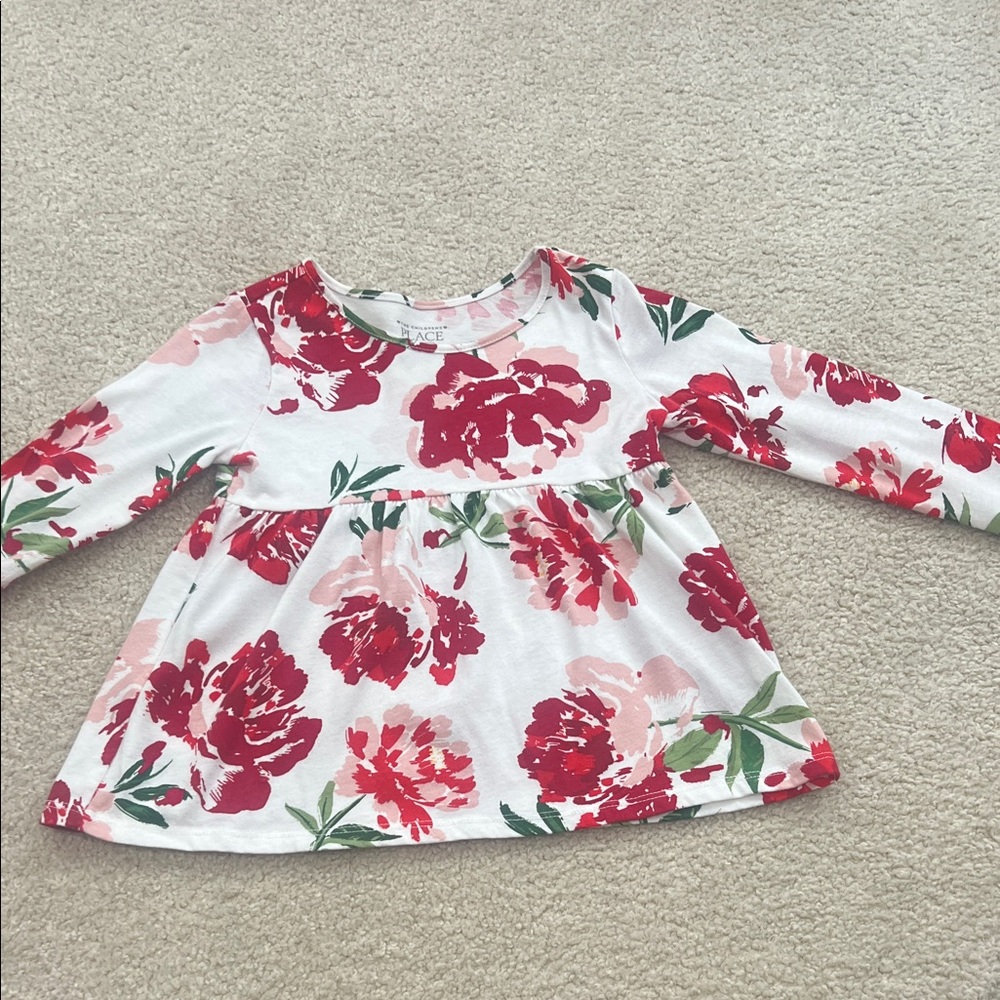 Floral Long Sleeve Kids Top